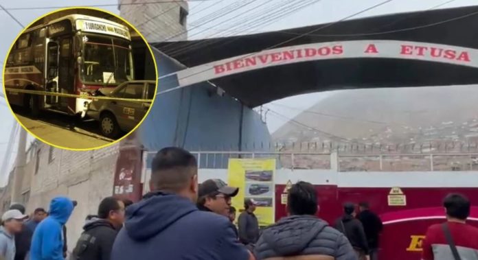 Etusa paraliza tras asesinato de chofer