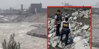 Hallan cadáver en pleno río Rímac