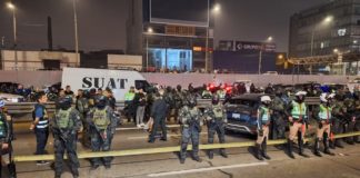 Balacera en la Vía Expresa deja policías heridos