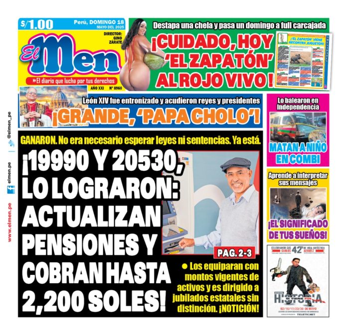 WhatsApp Image 2025-05-17 at 7.44.58 PM Portada Diario El Men (18/05/2025)