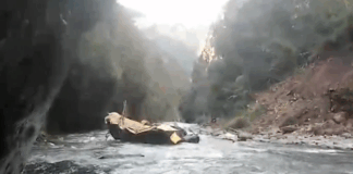 Bus con 30 pasajeros cayó al río Inambari en Puno