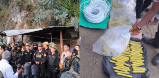 PNP incautó explosivos usados para la minería ilegal en Pataz