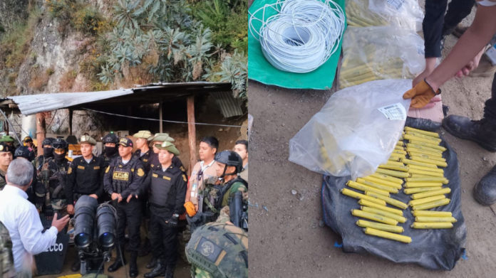 PNP incautó explosivos usados para la minería ilegal en Pataz