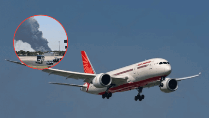 Avión despega y se estrella en la india Avión despega y se estrella en la india