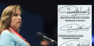 Falsificaron firma de Dina Boluarte durante cirugías