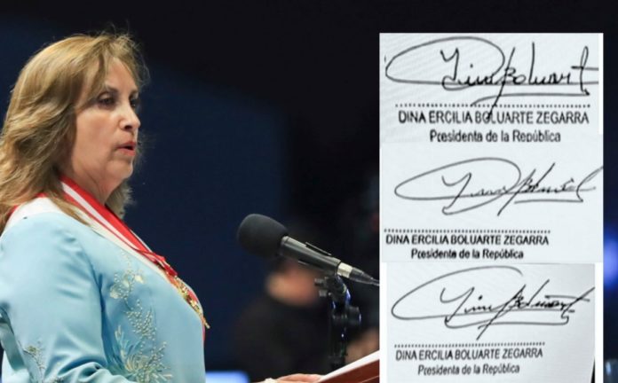 Falsificaron firma de Dina Boluarte durante cirugías