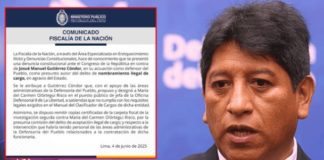 Fiscalía denunció al defensor del Pueblo
