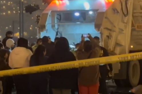 Murió al chocar con camión recolector Murió al chocar con camión recolector