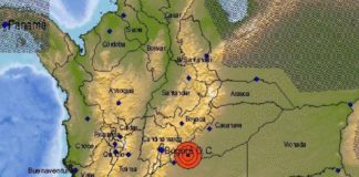 Sismo de 6,5 sacudió Colombia