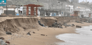 Oleajes anómalos dañan playas de Barranca