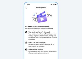 Los videos de Facebook se convertirán en Reels automáticamente