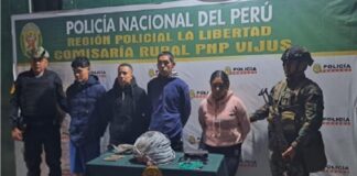 Detienen a personas con municiones y material explosivo en Pataz
