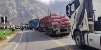 Sutran reporta seis carreteras bloqueadas a nivel nacional