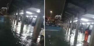 El mar subió de nivel e inundó parte del muelle artesanal del Callao