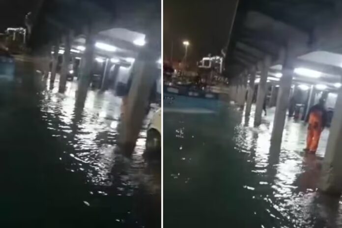 El mar subió de nivel e inundó parte del muelle artesanal del Callao