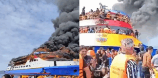 Barco se incendia y causa cinco muertos