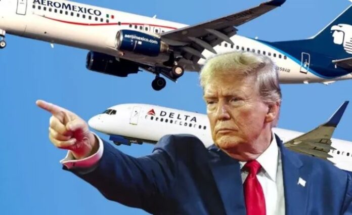Donald Trump, anunció la imposición de nuevas restricciones a aerolíneas mexicanas