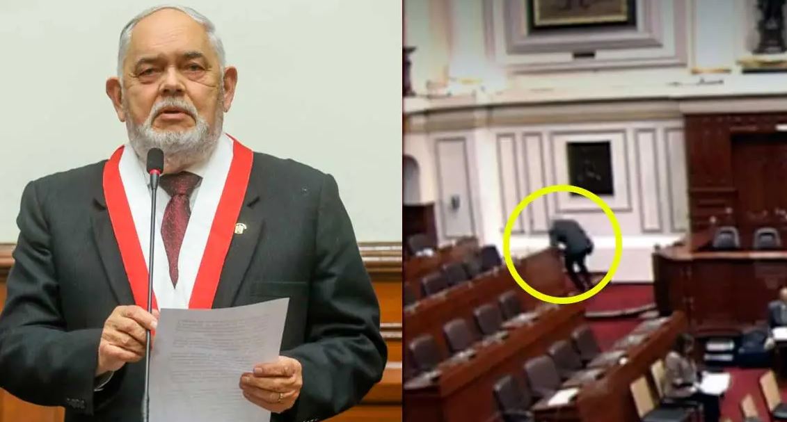 El congresista Jorge Montoya sufrió una caída en el hemiciclo