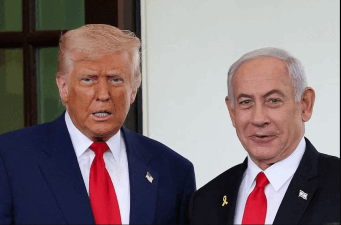 El presidente estadounidense Donald Trump y el primer ministro israelí Benjamin Netanyahu