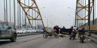 Motociclista se mata en Puente del Ejército