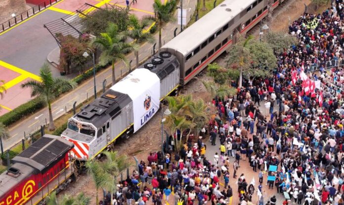 Vagones del tren Lima-Chosica