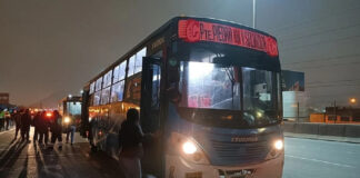 Cantidad de buses está satisfaciendo a la población, según la PNP