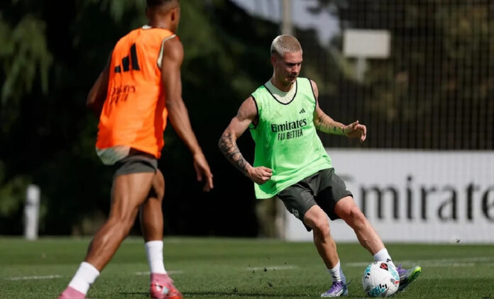 Franco Mastantuono tuvo su primer entrenamiento en Real Madrid