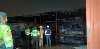 Incendio consumió planta de GLP