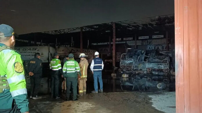 Incendio consumió planta de GLP Incendio consumió planta de GLP