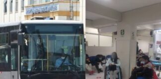 7 heridos tras choque entre auto y Metropolitano