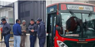 Balean a chofer de bus en pleno paro
