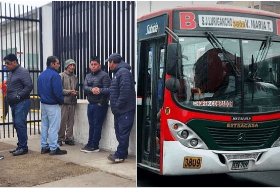 Balean a chofer de bus en pleno paro Balean a chofer de bus en pleno paro