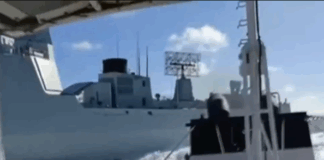 Buques chocan con barco en persecución en China