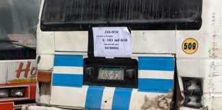 Buses, cústers y combis circulaban sin brevete