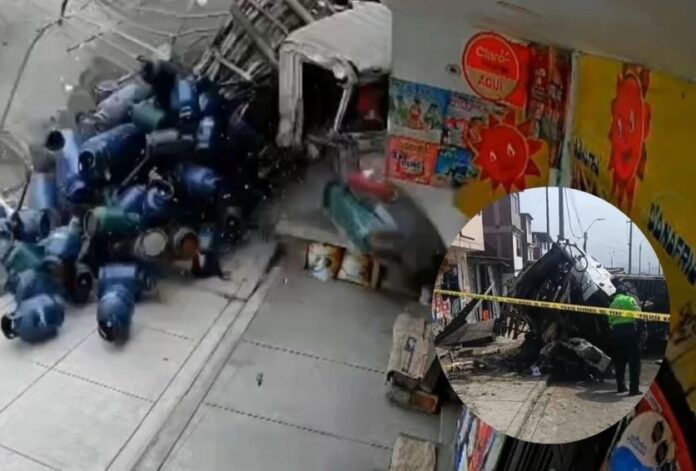 Camión de gas se despista y mata a tres en pasamayito