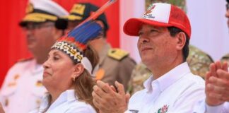 Dina Boluarte y Eduardo Arana