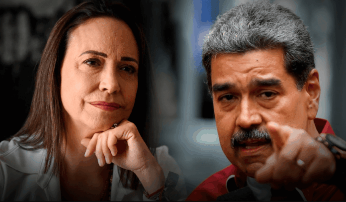 María Corina Machado arremetió contra Nicolás Maduro