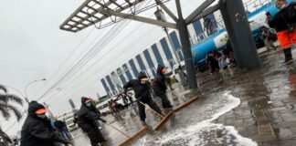 Muni de Bellavista deja limpiecita Av. Venezuela