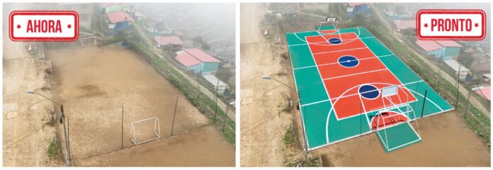 VMT arranca construcción de su décima losa deportiva