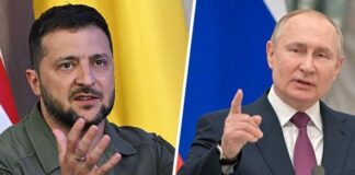 Rechaza entregar territorio a Rusia Volodímir Zelenski y Vladímir Putin