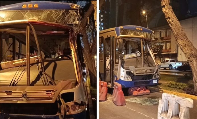 Bus del corredor azul cocha contra árbol y deja varios heridos - El Men