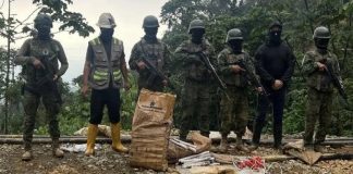 Detienen peruanos y venezolanos en un operativo contra minería ilegal en Ecuador