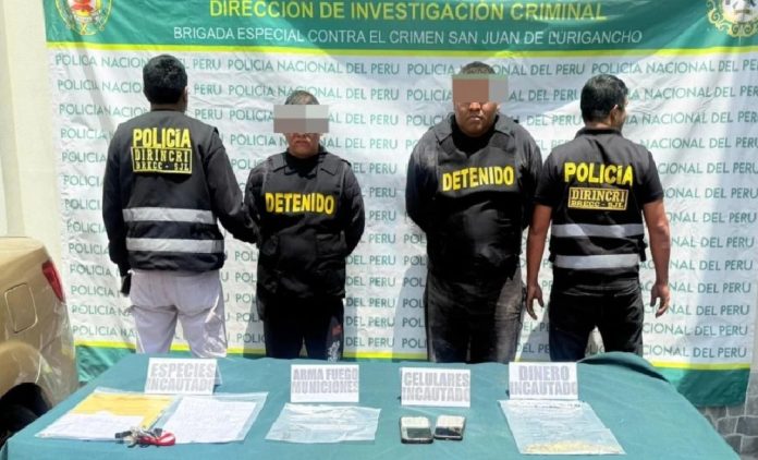 Detienen en flagrancia a extorsionadores de transportistas en SJL