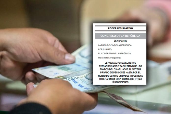 Gobierno promulgó ley para retiro de hasta 21 400 soles de la AFP Gobierno promulgó ley para retiro de hasta 21 400 soles de la AFP