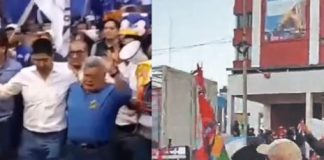 Acuña fue recibido a ‘huevazos’ en mítin