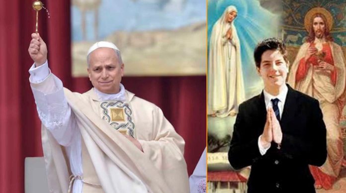 el papa León XIV canonizó a Carlo Acutis