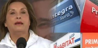 Dina Boluarte apoya nuevo retiro de AFP