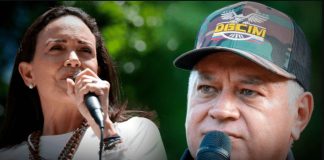 Diosdado Cabello amenaza con ‘apretar’ a María Corina Machado