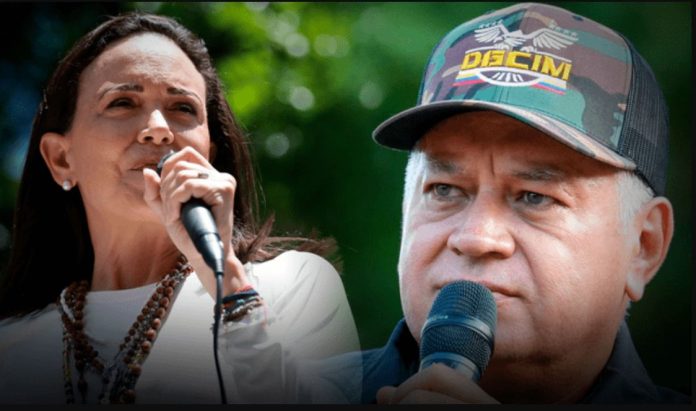 Diosdado Cabello amenaza con ‘apretar’ a María Corina Machado