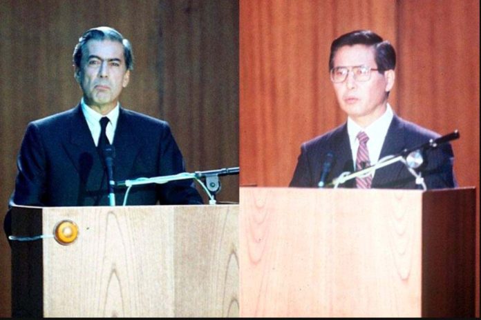 Ese fue el primer debate en la historia de la democracia en el Perú (Mario Vargas Llosa y Alberto Fujimori) Ese fue el primer debate en la historia de la democracia en el Perú (Mario Vargas Llosa y Alberto Fujimori)